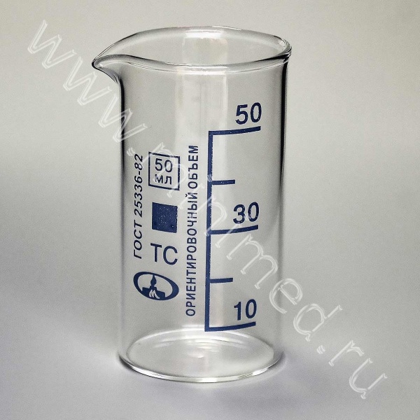 Стаканы лабораторные (тип В, высокие с делениями и носиком), ТС