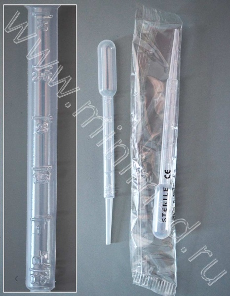 Пипетки для переноса жидкости (Пастера) стерильные