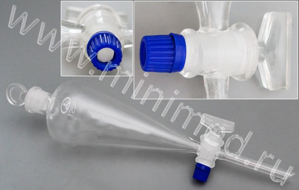 Воронки делительные грушевидные