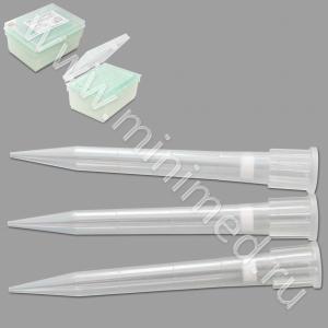 Наконечник для дозаторов с фильтром 20-300 мкл, для ПЦР, тип Eppendorf, с делениями, стерильный, 96 шт. в штативе, Aptaca