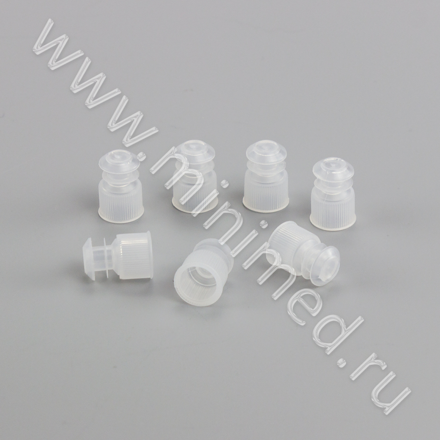 Пробка для пробирок 12 мм, п/эт, нейтральная, ТУ 9464-015-29508133-2014,  уп.1000 шт/кор.20уп, МиниМед Пробка для пробирок 12 мм, п/эт, нейтральная, ТУ 9464-015-29508133-2014,  уп.1000 шт/кор.20уп, МиниМед