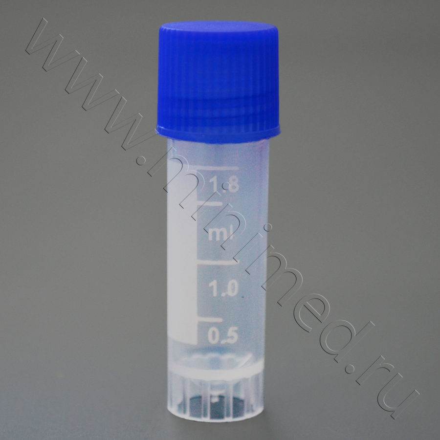 Криопробирка 1,8мл, с дел., с завинч.крышкой, с юбкой уст-ти, н/стер, п/п, уп.500/5т.шт, Гритмед Криопробирка 1,8мл, с дел., с завинч.крышкой, с юбкой уст-ти, н/стер, п/п, уп.500/5т.шт, Гритмед