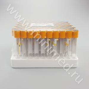 Пробирки вакуумные МиниМед  для сбора проб мочи стерильные по ТУ 32.50.50-036-29508133-2022,  9 мл, 16×100мм, без добавок,  круглое дно, желтый, ПЭТФ, уп.100 шт., СПЕЦЗАКАЗ