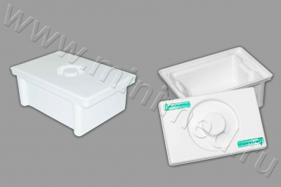 Емкость-контейнер полимерный для дезинфекции и предстерилизационной обработки мед. изделий п/ст ЕДПО-3-01