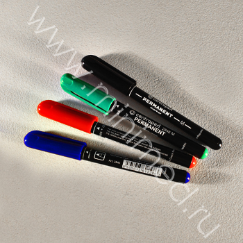 Маркер перманентный черный, шир.линии 1 мм, Centropen, уп.10 шт. Маркер перманентный черный, шир.линии 1 мм, Centropen, уп.10 шт.