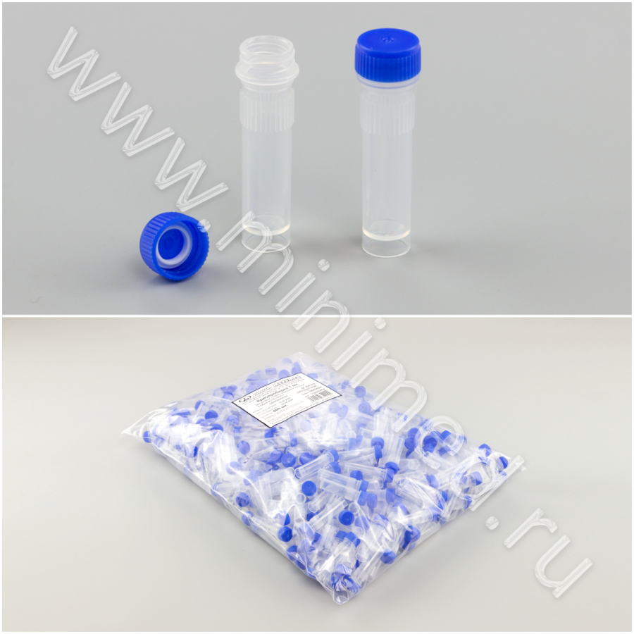Криопробирка 1мл, без дел., с завинч.крышкой, с юбкой уст-ти, н/стер, п/п, уп.500/6000 шт, Гритмед Криопробирка 1мл, без дел., с завинч.крышкой, с юбкой уст-ти, н/стер, п/п, уп.500/6000 шт, Гритмед