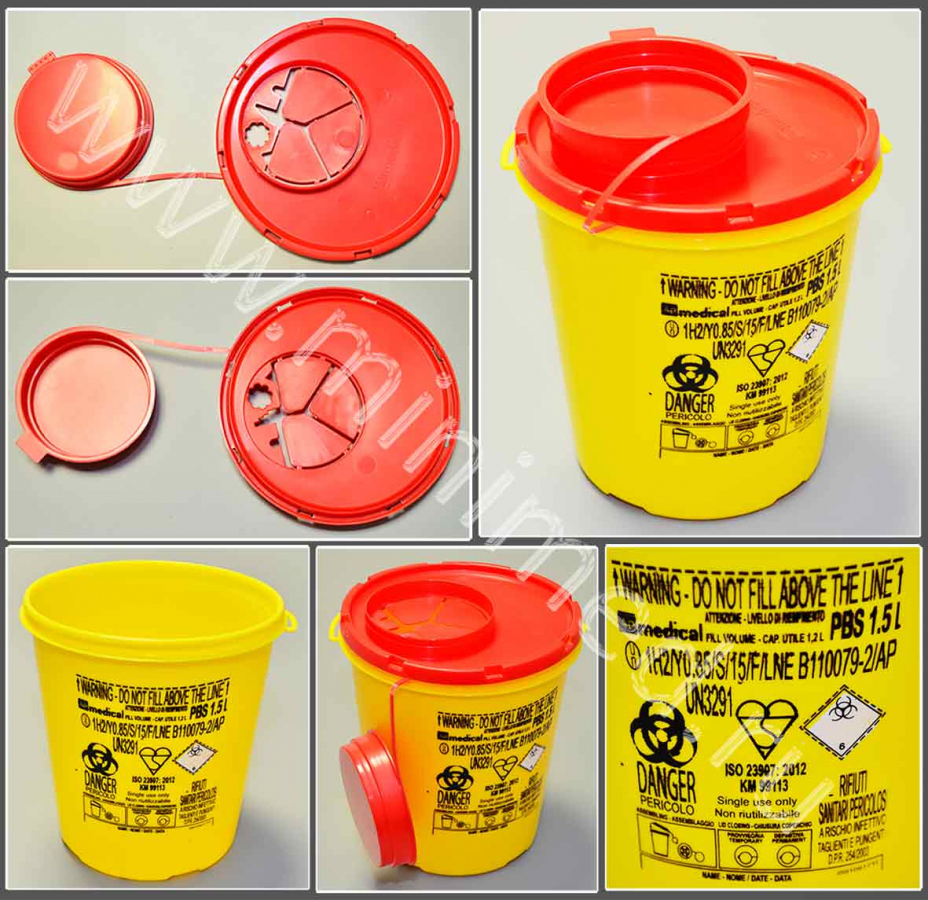 Контейнер специализированный для утилизации  отходов 1,5 л, п/п,Aptaca Контейнер специализированный для утилизации  отходов 1,5 л, п/п,Aptaca