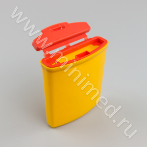 Емкость-контейнер для разрушения шприцев и игл (иглоотсекатель) объем  0,25л (Класс Б, желтые), Инновация