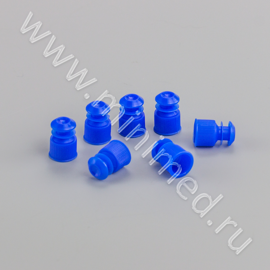 Пробка для пробирок 12 мм, п/эт, голубая, уп.1000 шт, ТУ 9464-015-29508133-2014, МиниМед Пробка для пробирок 12 мм, п/эт, голубая, уп.1000 шт, ТУ 9464-015-29508133-2014, МиниМед